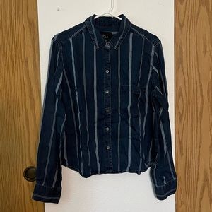 Rails Denim Striped Shirt